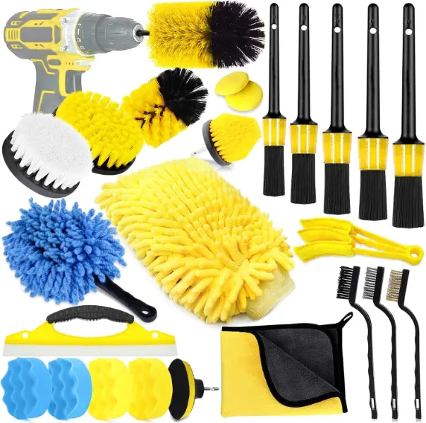 Kit-cepillos-limpieza-del-coche kits cepillos limpieza del coche